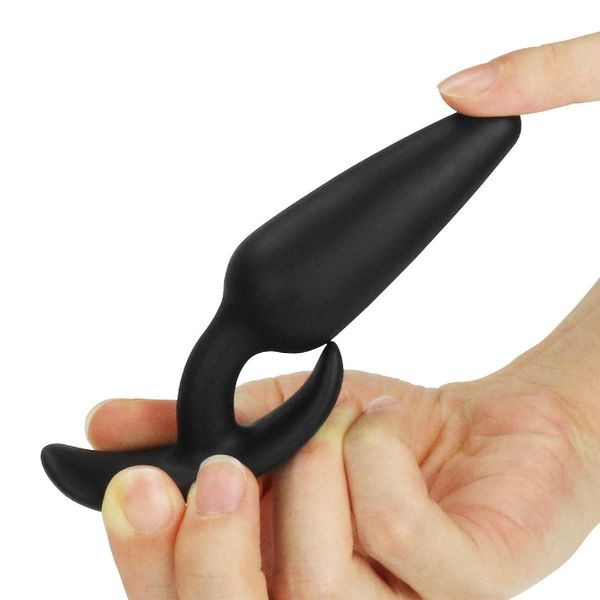 Анальна пробка LoveToy Lure Me Butt Plug Slim, 10 см (чорний) 14125 фото