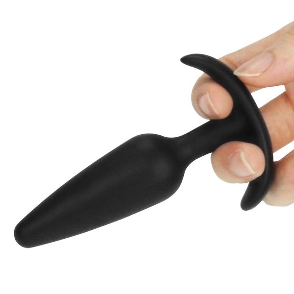 Анальна пробка LoveToy Lure Me Butt Plug Slim, 10 см (чорний) 14125 фото