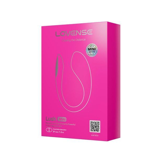 Віброяйце Lovense Lush Mini, 9.6 см (рожевий) 188902 фото