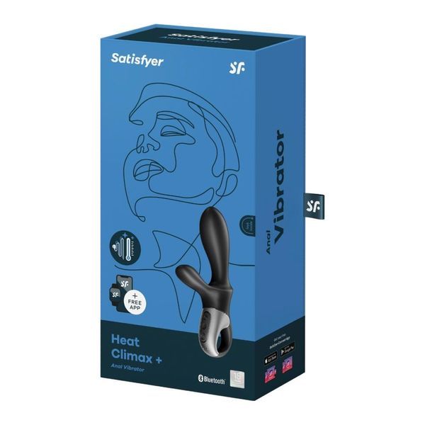 Вибратор Satisfyer Heat Climax+ Connect App, 20,5 см (черный) 13276 фото