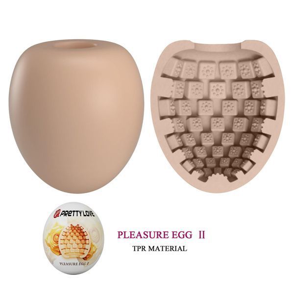 Мастурбатор яйцо Pretty Love Pleasure Egg II (бежевый) 64408 фото