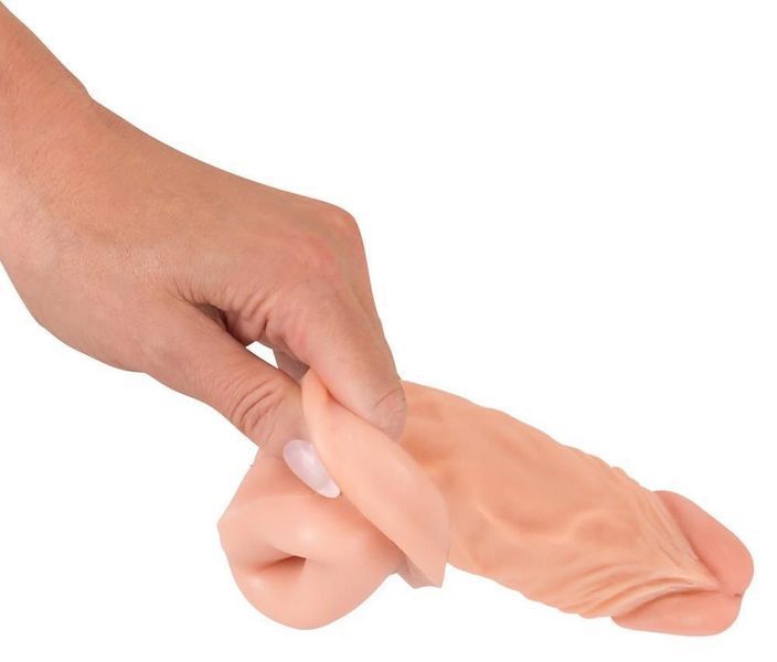 Насадка на пеніс Nature Skin Extension Sleeve, 19,5 см (тілесний) 20894 фото