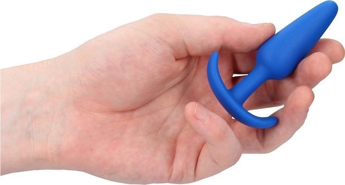 Анальная пробка ShotsToys Slim Butt Plug, 8.3 см (синий) 80716 фото