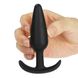 Анальна пробка LoveToy Lure Me Butt Plug Slim, 10 см (чорний) 14125 фото 6