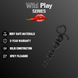 Анальний ланцюжок Erospace Wild Play C2, 18,3 см (чорний) 99588 фото 8