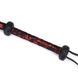 Батіг Liebe Seele Victorian Garden Lace і Vegan Leather Bull Whip, 90 см (чорний з червоним) 123536 фото 5