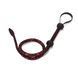 Батіг Liebe Seele Victorian Garden Lace і Vegan Leather Bull Whip, 90 см (чорний з червоним) 123536 фото 3
