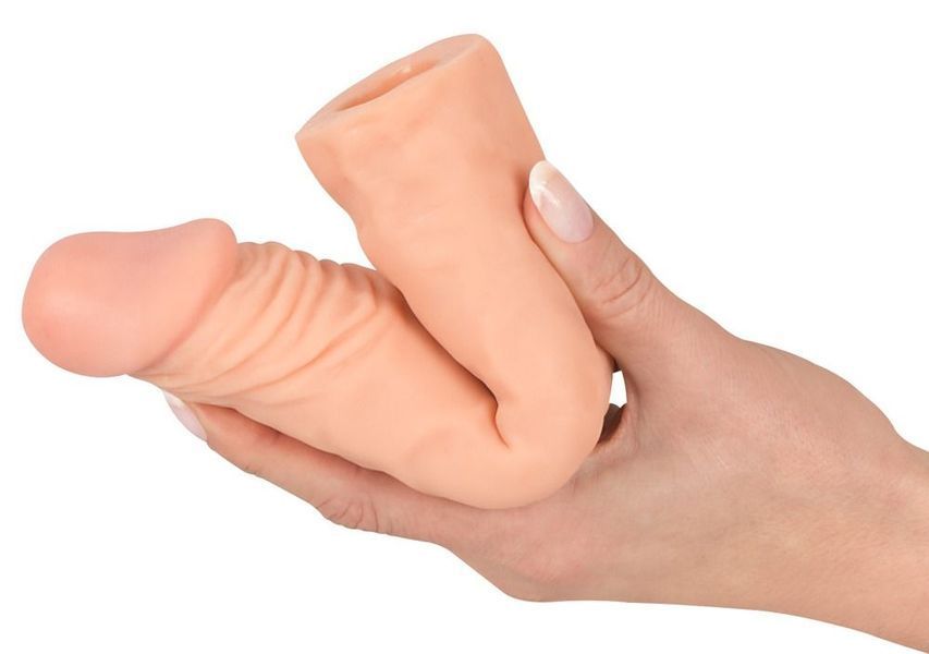 Насадка на пеніс Nature Skin Extension Sleeve, 19,5 см (тілесний) 20894 фото