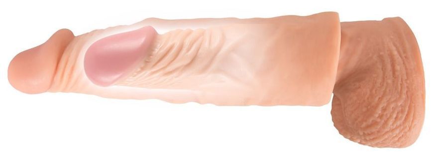 Насадка на пеніс Nature Skin Extension Sleeve, 19,5 см (тілесний) 20894 фото
