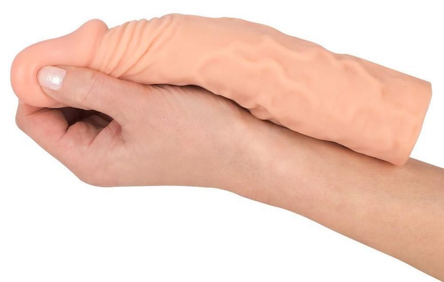 Насадка на пеніс Nature Skin Extension Sleeve, 19,5 см (тілесний) 20894 фото