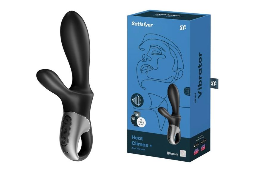 Вибратор Satisfyer Heat Climax+ Connect App, 20,5 см (черный) 13276 фото