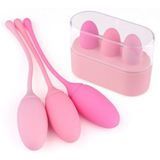 Набор вагинальных шариков Toyz4lovers Palline Vaginali, 3 шт (розовый) 74032 фото
