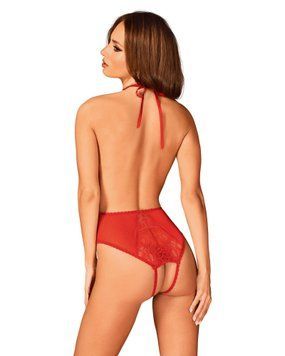 Боді Obsessive Dagmarie, M/L (червоний) 84700 фото