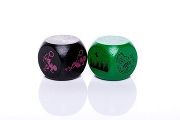Игральные кубики для эротической игры Ekshibicjonista, 2 шт 23123 фото