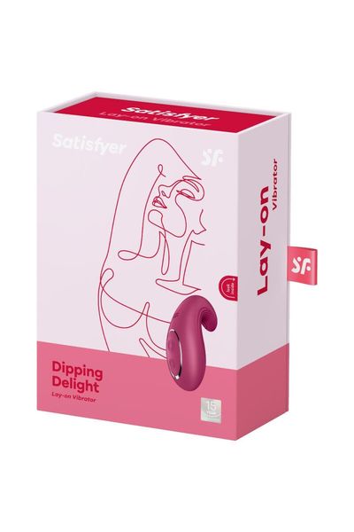 Вибратор Satisfyer Dipping Delight, 9 см (бордовый) 14334 фото