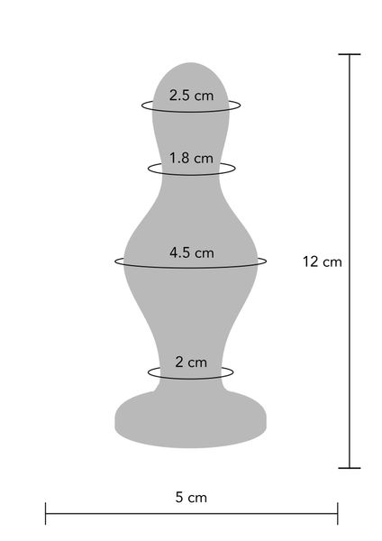 Анальна пробка TOYJOY The Batter Buttplug, 12 см (синій) 14905 фото