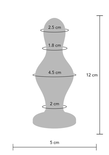 Анальна пробка TOYJOY The Batter Buttplug, 12 см (синій) 14905 фото