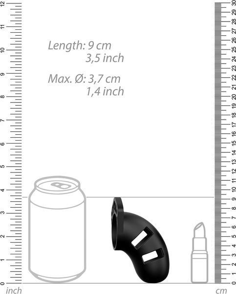 Пояс вірності ManCage Model 20 Silicone Cock Cage (чорний) 79604 фото