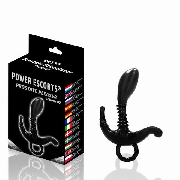 Стимулятор простати Power Escorts Prostate Pleaser, 12.5 см (чорний) 25787_EU фото