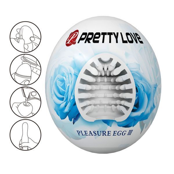 Мастурбатор яйцо Pretty Love Pleasure Egg III (белый) 64410 фото