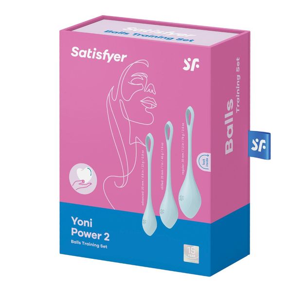 Вагінальні ширики Satisfyer Yoni Power 2, 13,5 см (блакитний) 12293 фото