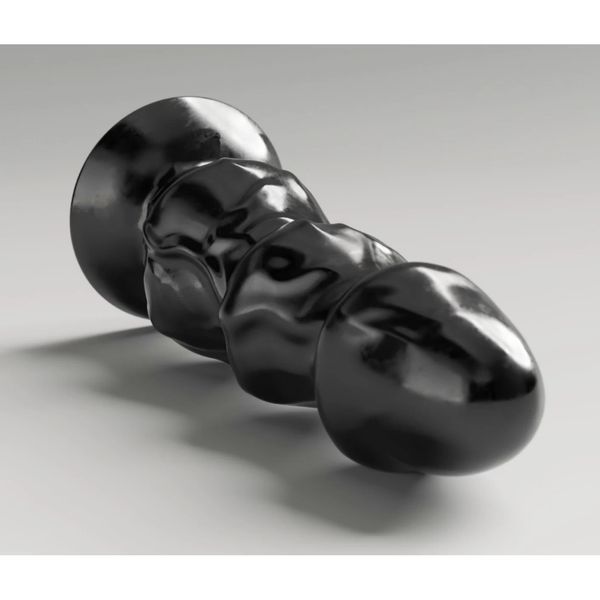 Анальна пробка All Black Steroid ABS22 Shuttlecock, 24 см (чорний) 206712 фото