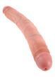 Двосторонній фалоімітатор King Cock Slim Double, 30 см (тілесний) 12564 фото