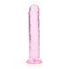 Фаллоимитатор RealRock Crystal Clear Realistic Dildo 7'', 20 см (розовый) 59606 фото 1