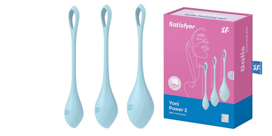 Вагінальні ширики Satisfyer Yoni Power 2, 13,5 см (блакитний) 12293 фото