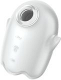 Вакуумный стимулятор клитора с вибрацией Satisfyer Glowing Ghost (белый) 42190 фото