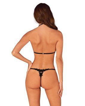 Комплект белья Obsessive Celia Noir, XL/XXL (черный) 33692 фото