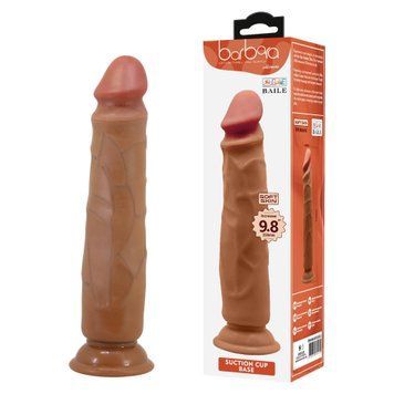 Фаллоимитатор Baile Barbara Soft Skin 9.8", 25 см (коричневый) 118450 фото