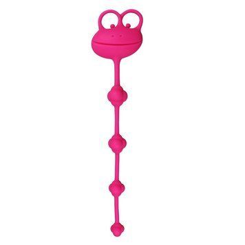 Анальные бусы Silicone Frog, 26.7 см (розовый) 47710 фото