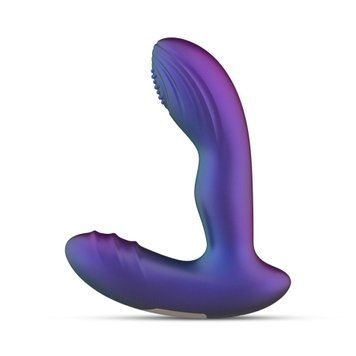Стимулятор простати Hueman Galaxy Tapping Butt Plug, 14,9 см (фіолетовий) 86806 фото