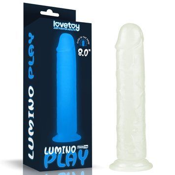 Фаллоимитатор неоновый Lumino Play Dildo, 21 см (синий) 29352 фото