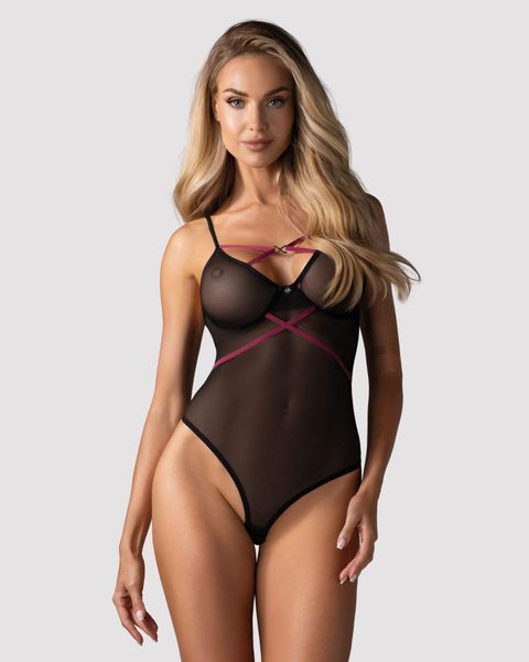 Боди Obsessive Novenes, XS/S (черный) 26431_EU фото