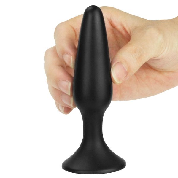 Анальна пробка LoveToy Lure Me Butt Plug Slim, 11.5 см (чорний) 14127 фото