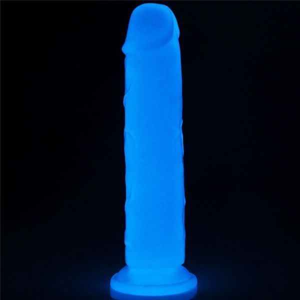 Фаллоимитатор неоновый Lumino Play Dildo, 21 см (синий) 29352 фото