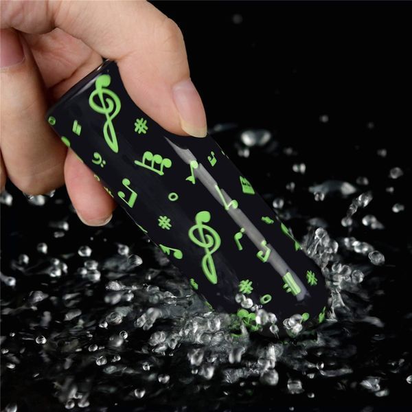 Вібратор для клітора LoveToy Music Massager Glow In The Dark, 8,5 см (чорний) 32408 фото