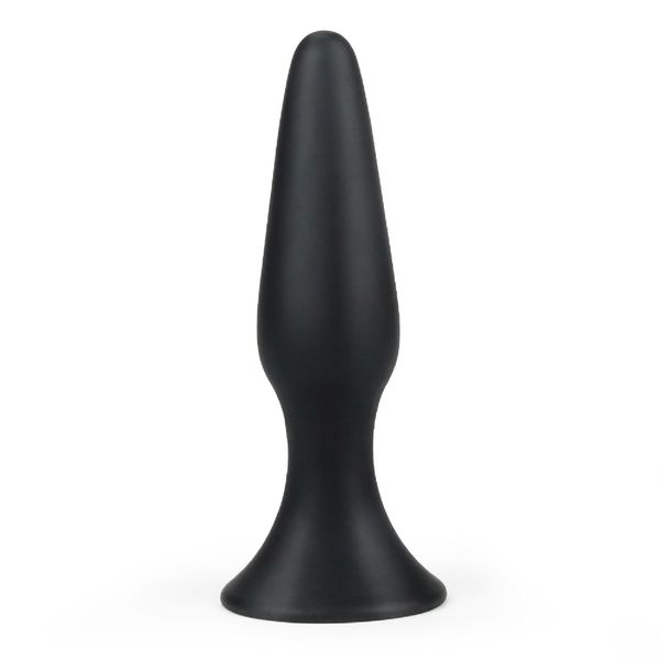 Анальна пробка LoveToy Lure Me Butt Plug Slim, 11.5 см (чорний) 14127 фото