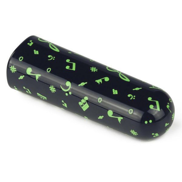 Вібратор для клітора LoveToy Music Massager Glow In The Dark, 8,5 см (чорний) 32408 фото