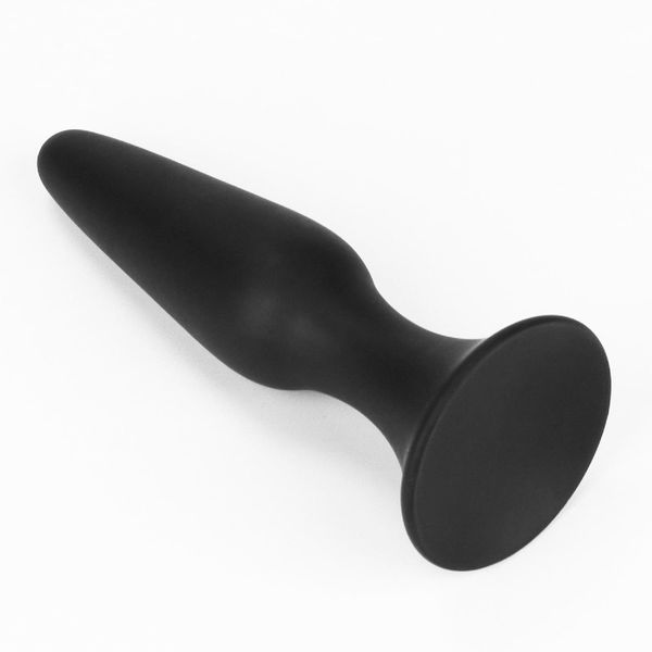 Анальна пробка LoveToy Lure Me Butt Plug Slim, 11.5 см (чорний) 14127 фото