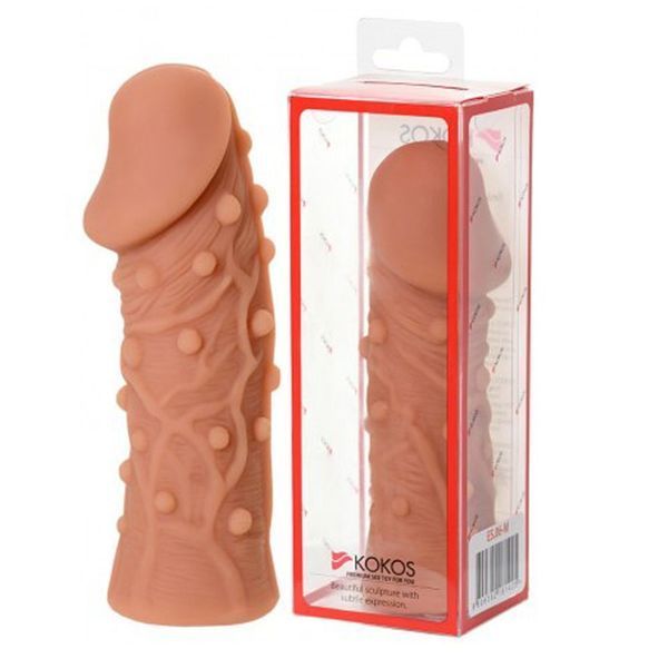 Насадка на пеніс Kokos Extreme Sleeve ES.06 M, 14.7 см (тілесний) 36508 фото