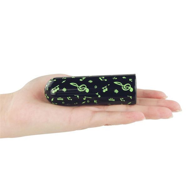 Вібратор для клітора LoveToy Music Massager Glow In The Dark, 8,5 см (чорний) 32408 фото