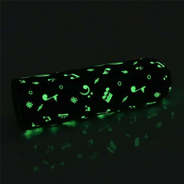 Вібратор для клітора LoveToy Music Massager Glow In The Dark, 8,5 см (чорний) 32408 фото