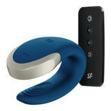 Вибратор для пар Satisfyer Double Love, 8,6 см (синий) 22586 фото