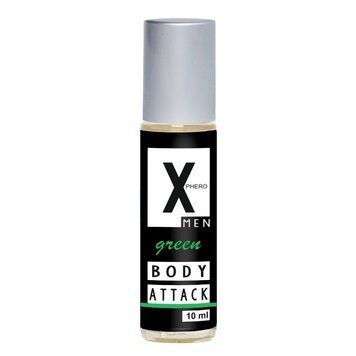 Мужские духи с феромонами X-Phero Body Attack Green, 10 мл 18266 фото