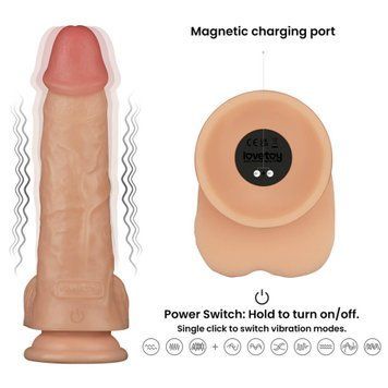 Вибратор Lovetoy Power Basics Cock 9.5'', 23.6 см (телесный) 212276 фото
