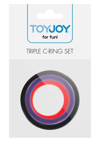 Эрекционное кольцо ToyJoy Triple G-Ring Set, 3 шт (мульти) 4382 фото