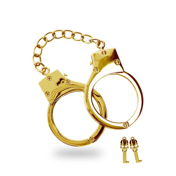 Наручники Taboom Gold Plated BDSM Handcuffs, 6,5 см (золотой) 36406 фото